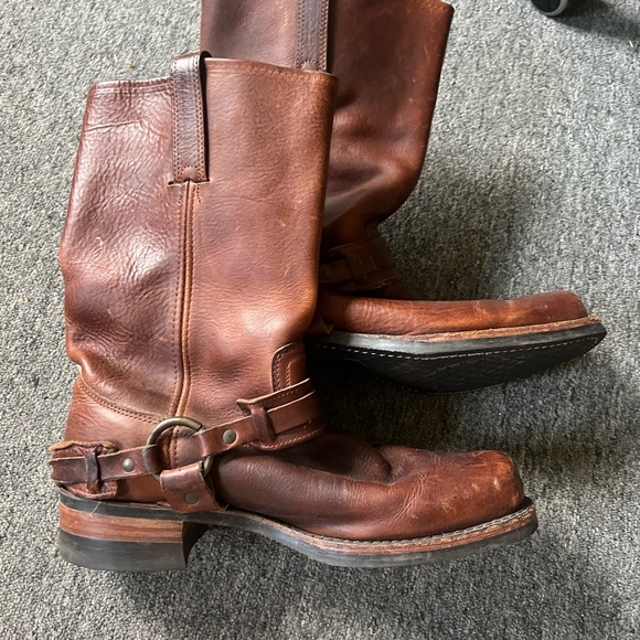 Frye Brown Moto Harness Boots, size 11 - Picture 9 of 10